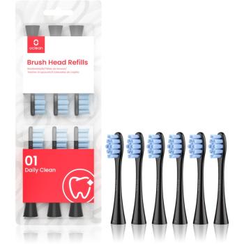 Oclean Brush Head Standard Clean P2S5 końcówki wymienne do szczoteczki do zębów Black 6 szt.