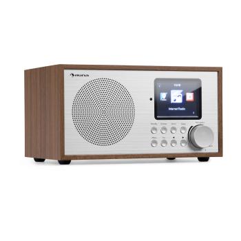 Auna Silver Star Mini, radio internetowe DAB+/FM, WiFi, BT, DAB+/FM, dąb