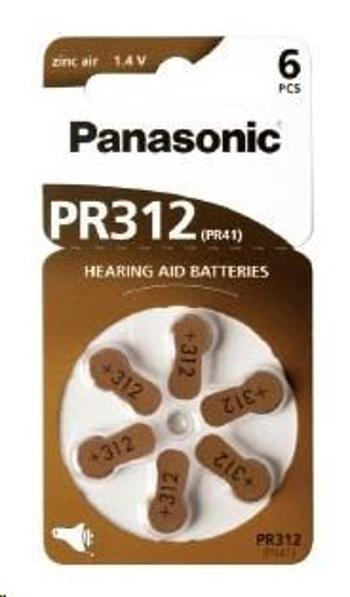 Bateria cynkowo-powietrzna PANASONIC PR-312 (41) / 6LB AA 1,2V (blister 6szt)