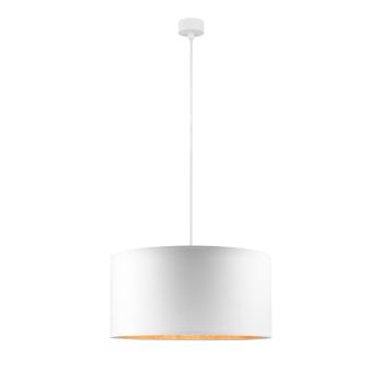Biała lampa wisząca z wnętrzem w miedzianej barwie Sotto Luce Mika, ⌀ 50 cm