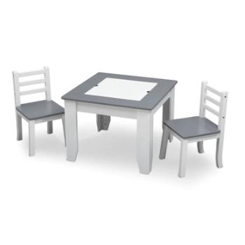 Delta Child ren Stół MySize z White board i 2 krzesłami - biały