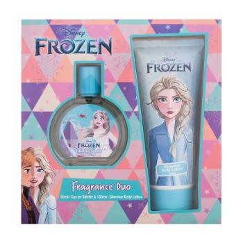 Disney Frozen Elsa zestaw EDT 50 ml + brokatowe mleczko do ciała 150 ml dla dzieci