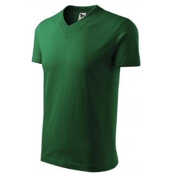 T-shirt z krótkim rękawem o średniej gramaturze, butelkowa zieleń, XL