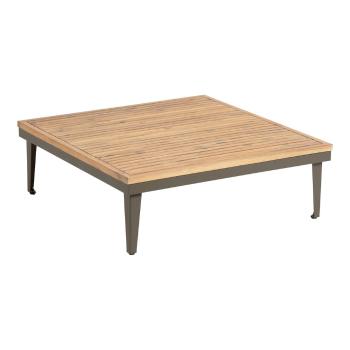 Ogrodowy stolik z blatem z drewna akacji Kave Home Pascale, 90x90 cm