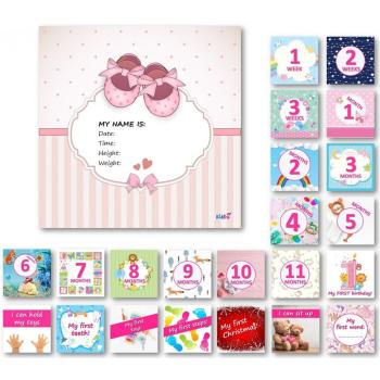 KidPro Milestone Cards Baby Girl