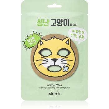 Skin79 Animal For Angry Cat maseczka płócienna o działaniu nawilżającym i łagodzącym 23 g