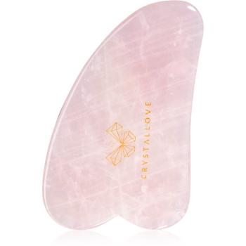 Crystallove Rose Quartz Gua Sha Plate akcesoria do masażu