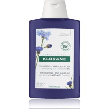 Klorane Cornflower Organic szampon neutralizująca żółtawe odcienie 200 ml