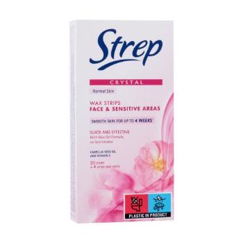 Strep Crystal Wax Strips Face & Sensitive Areas Normal Skin 20 szt akcesoria do depilacji dla kobiet