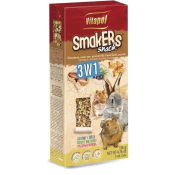 VITAPOL Smakers 3w1 dla gryzoni i królika (orzechowy/owoce lasu/popcorn) 120g