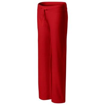 Wygodne damskie spodnie dresowe, czerwony, M