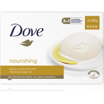 Dove Cream Oil mydło w kostce z olejkiem arganowym 4x90 g