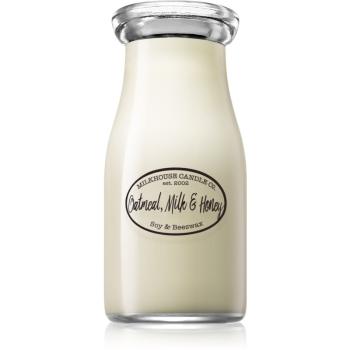 Milkhouse Candle Co. Creamery Oatmeal, Milk & Honey świeczka zapachowa Milkbottle 226 g