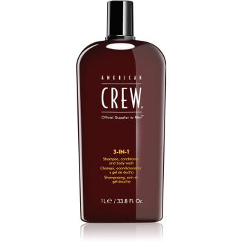 American Crew Hair & Body 3-IN-1 szampon, odżywka do włosów i żel pod prysznic 3w1 dla mężczyzn 1000 ml