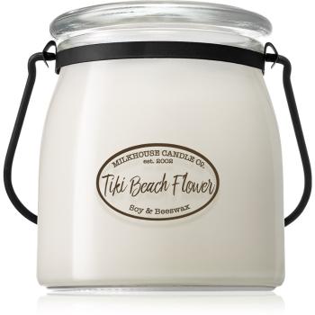 Milkhouse Candle Co. Creamery Tiki Beach Flower świeczka zapachowa Butter Jar 454 g