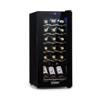 Klarstein Shiraz 18 Slim Uno, chłodziarka do wina, 50 l, 18 butelek, panel dotykowy, 5-18°C