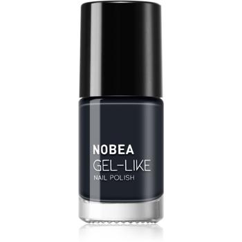 NOBEA Day-to-Day Gel-like Nail Polish lakier do paznokci z żelowym efektem odcień Blue depths #N19 6 ml