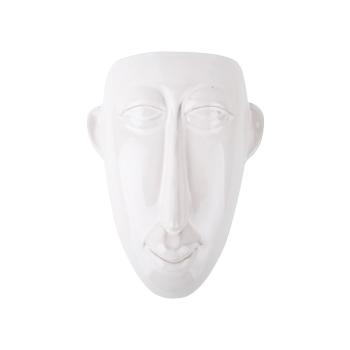 Biała doniczka ścienna PT LIVING Mask, 17,5x22,4 cm