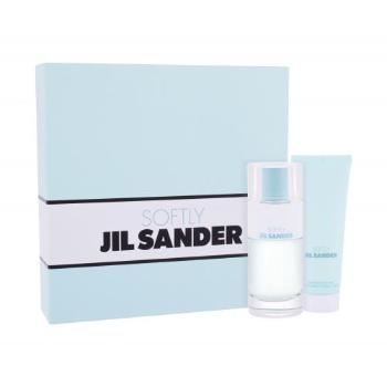 Jil Sander Softly zestaw EDT 80 ml + mleczko do ciała 75 ml dla kobiet Uszkodzone pudełko