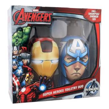 Marvel Avengers Iron Man & Captain America zestaw Szampon i odżywka 2w1 Iron Man 300 ml + Szampon i odżywka 2w1 Captain America 300 ml dla dzieci