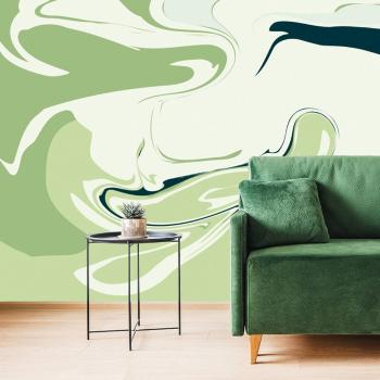 Tapeta abstrakcyjny zielony wzór - 150x100