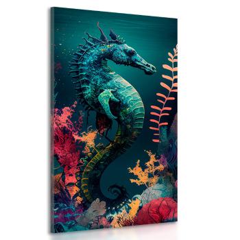 Obraz morski konik w surrealizmie - 50x100