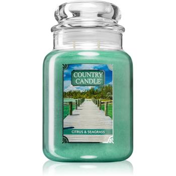 Country Candle Citrus & Seagrass świeczka zapachowa duża 652 g