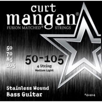 Curt Mangan 50-105 Stainless Steel Wound 42404 Struny Do Gitary Basowej