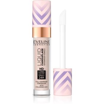 Eveline Cosmetics Liquid Camouflage korektor wodoodporny z kwasem hialuronowym odcień 02 Light Vanilla 7,5 ml