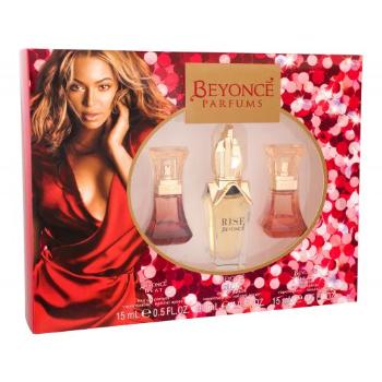 Beyonce Rise zestaw Edp 30 ml + Edp Heat 15 ml + Edp Heat Rush 15 ml dla kobiet Uszkodzone pudełko