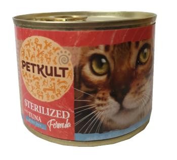 PETKULT cat cons. STERYLIZOWANY tuńczyk - 185g