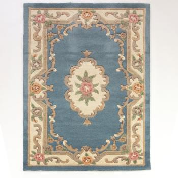 Niebieski wełniany dywan Flair Rugs Aubusson, 120x180 cm