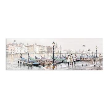 Obraz Styler Canvas Watercolor Venezia Gondole, 45x140 cm