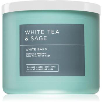 Bath & Body Works White Tea & Sage świeczka zapachowa 411 g