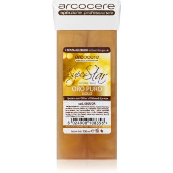 Arcocere Professional Wax Oro Puro Gold wosk do epilacji z brokatem napełnienie 100 ml