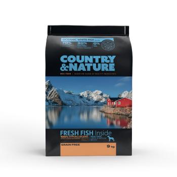 COUNTRY&amp;NATURE Oceanic White Fish Recipe 9 kg Karma dla psów ras średnich i dużych Ryby białe morskie