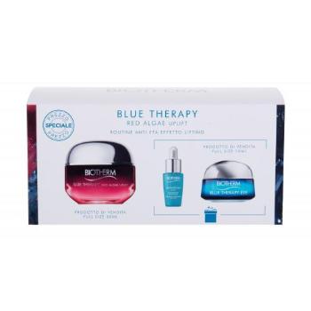 Biotherm Blue Therapy Red Algae Uplift zestaw Krem na dzień 50 ml + Krem pod oczy 15 ml + Serum do twarzy Life Plankton 7 ml dla kobiet