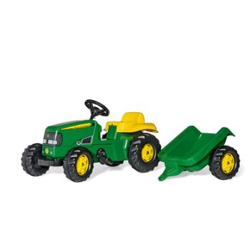 ROLLY TOYS rollykid John Deere Traktor z przyczepą rollyKid Trailer 012190