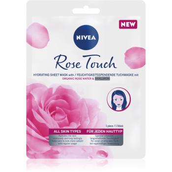 Nivea Rose Touch maska nawilżająca w płacie 1 szt.