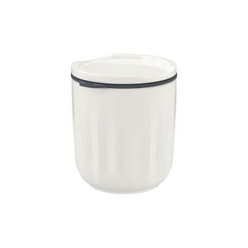 Biały szklany kubek termiczny Villeroy & Boch Like Like To Go & To Stay, 450 ml