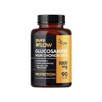 3FLOW SOLUTIONS Glucosamine MSM Chondroitin 1000mg PF - 90caps.