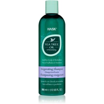 HASK Tea Tree Oil & Rosemary orzeźwiający szampon Do suchej i swędzącej skóry głowy 355 ml