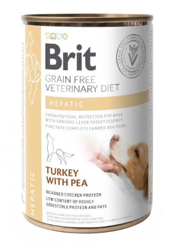 BRIT Veterinary Diet Hepatic Turkey&amp;Pea karma na schorzenia wątroby dla psa 400 g
