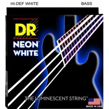 Dr Nwb 45-105 Neon White Bass Struny Gitara Basowa