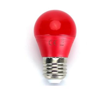 LED Żarówka G45 E27/4W/230V czarwona -