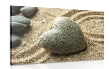 Obraz kamienne serce - 120x80