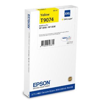 Epson originální ink C13T907440, T9074, XXL, yellow, 69ml, Epson WorkForce Pro WF-6090DW