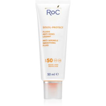 RoC Soleil Protect Anti Wrinkle Smoothing Fluid lekki fluid ochronny przeciw starzeniu się skóry SPF 50 50 ml