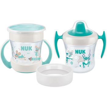 NUK Mini Cups Set Mint/Turquoise kubek 3 w 1 6m+ Neutral 160 ml