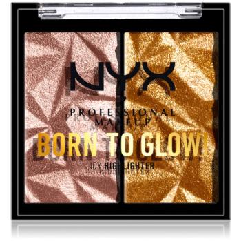 NYX Professional Makeup Born To Glow Icy Highlighter paleta rozjaśniaczy odcień 05 - Rock Candy 5,7 g